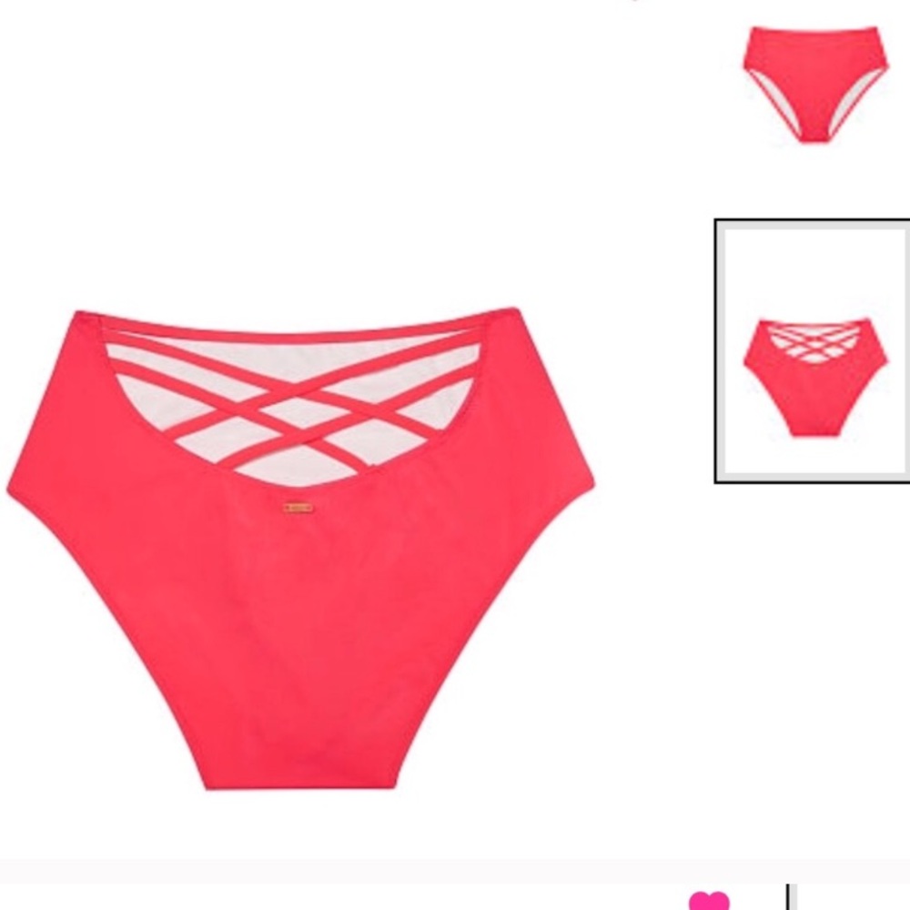 VS PINK high waist back strappy bottoms